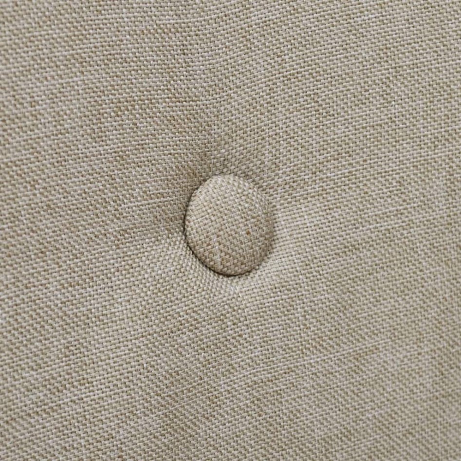 Sillas de comedor 2 uds tela y madera maciza de roble