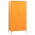 Armario de acero amarillo mostaza 90x50x180