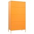 Armario de acero amarillo mostaza 90x50x180