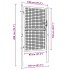 Puerta de malla de jardín acero galvanizado gris 100x200