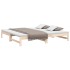 Sofá cama extraíble madera maciza de pino 2x(80x200)