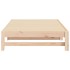 Sofá cama extraíble madera maciza de pino 2x(80x200)