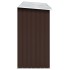 Casetilla para leña acero galvanizado marrón 330x84x152