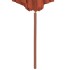 Sombrilla de jardín con palo de madera terracota 300