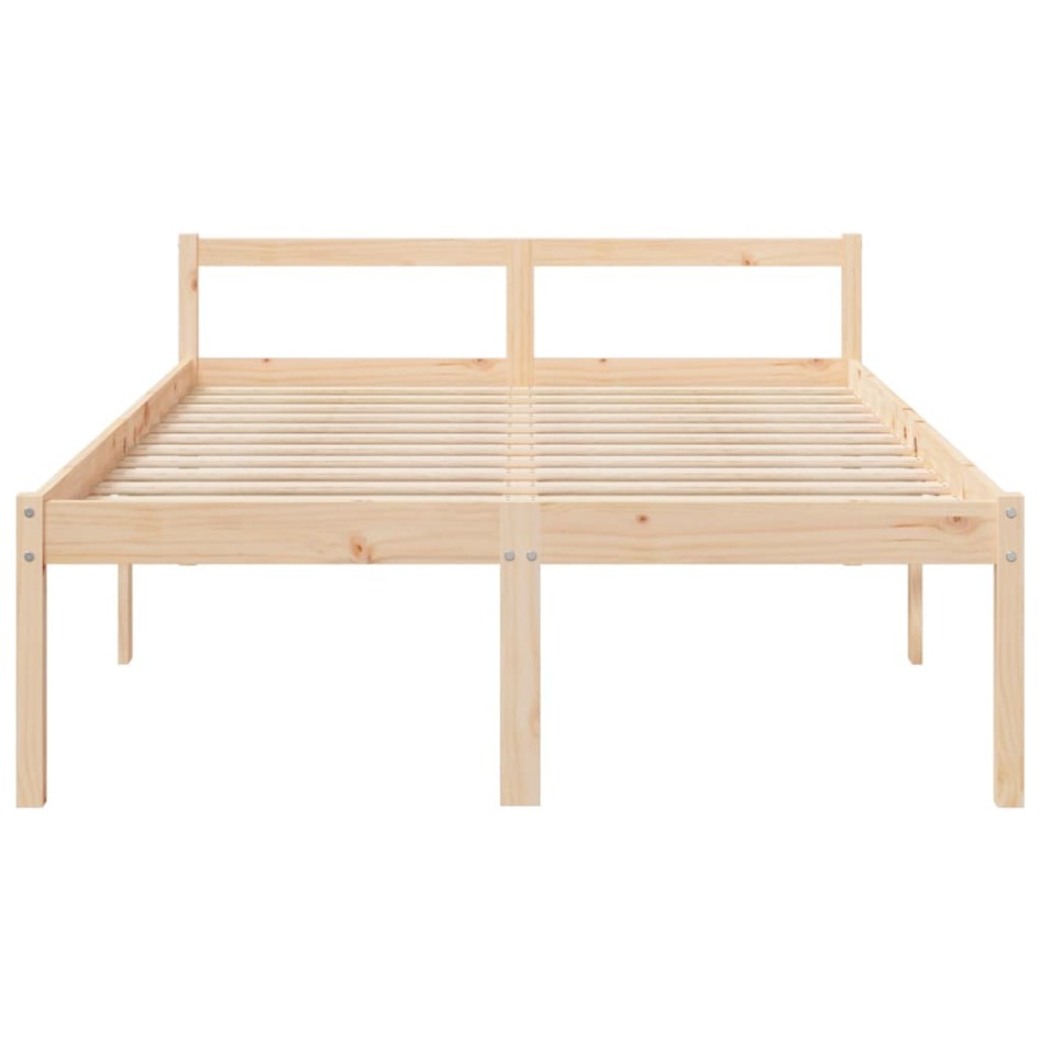 Cama para personas mayores madera maciza de pino 140x200
