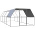 Jaula gallinero de exterior de acero galvanizado 3x8x2