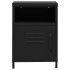 Mesitas de noche 2 uds negro acero 35x35x51