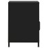 Mesitas de noche 2 uds negro acero 35x35x51