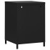 Mesitas de noche 2 uds negro acero 35x35x51