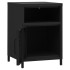 Mesitas de noche 2 uds negro acero 35x35x51