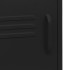Mesitas de noche 2 uds negro acero 35x35x51