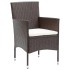 Set muebles de jardín con cojines 7 pzas ratán sintético