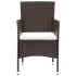 Set muebles de jardín con cojines 7 pzas ratán sintético