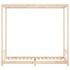 Estructura de cama para niños madera maciza de pino 80x200