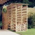 Pérgolas con techo 2 uds madera pino impregnada 100x90x200