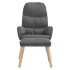 Sillón de relax con taburete tela gris