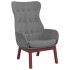Sillón de relax con taburete tela gris