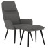 Sillón de relax con taburete tela gris