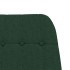 Sillón mecedora con taburete tela verde