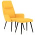 Sillón de relax con reposapiés tela amarillo