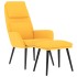 Sillón de relax con reposapiés tela amarillo