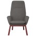 Sillón de relax con taburete tela gris