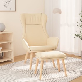 Sillón de relax con taburete tela color