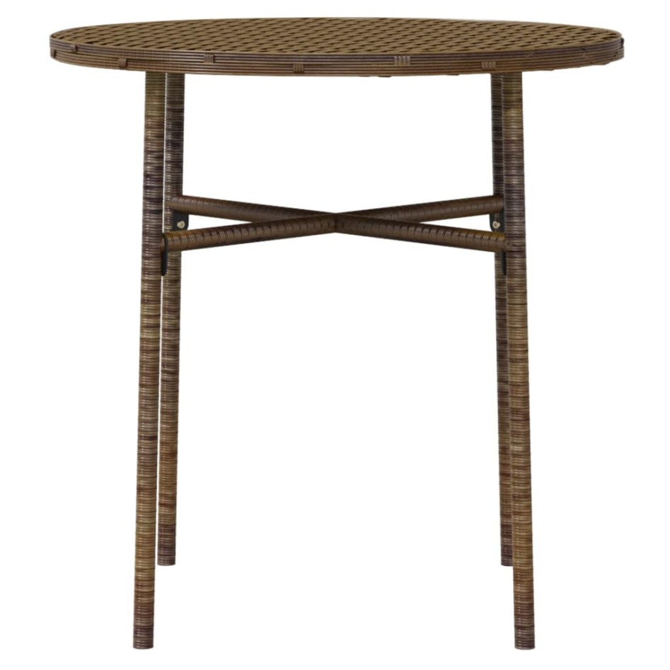 Juego de comedor para jardín 3 piezas ratán sintético