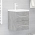 Mueble con lavabo madera de ingeniería gris
