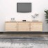 Muebles para TV 3 piezas madera maciza de
