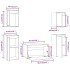 Muebles para TV 5 piezas madera maciza de