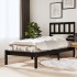 Estructura de cama madera maciza de pino negro 75x190