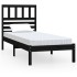 Estructura de cama madera maciza de pino negro 75x190