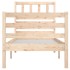 Estructura de cama sin colchón madera maciza 90x200