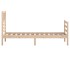 Estructura de cama sin colchón madera maciza 90x200