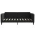 Sofá cama con colchón tela negro 90x190