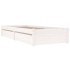 Estructura de cama con cajones blanco 100x200