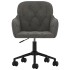 Sillas de comedor giratorias 2 unidades terciopelo gris