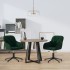 Sillas de comedor giratorias 2 unidades terciopelo verde