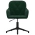Sillas de comedor giratorias 2 unidades terciopelo verde