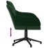 Sillas de comedor giratorias 2 unidades terciopelo verde