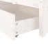 Estructura de cama con cajones blanco 150x200