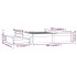 Estructura de cama con cajones 200x200