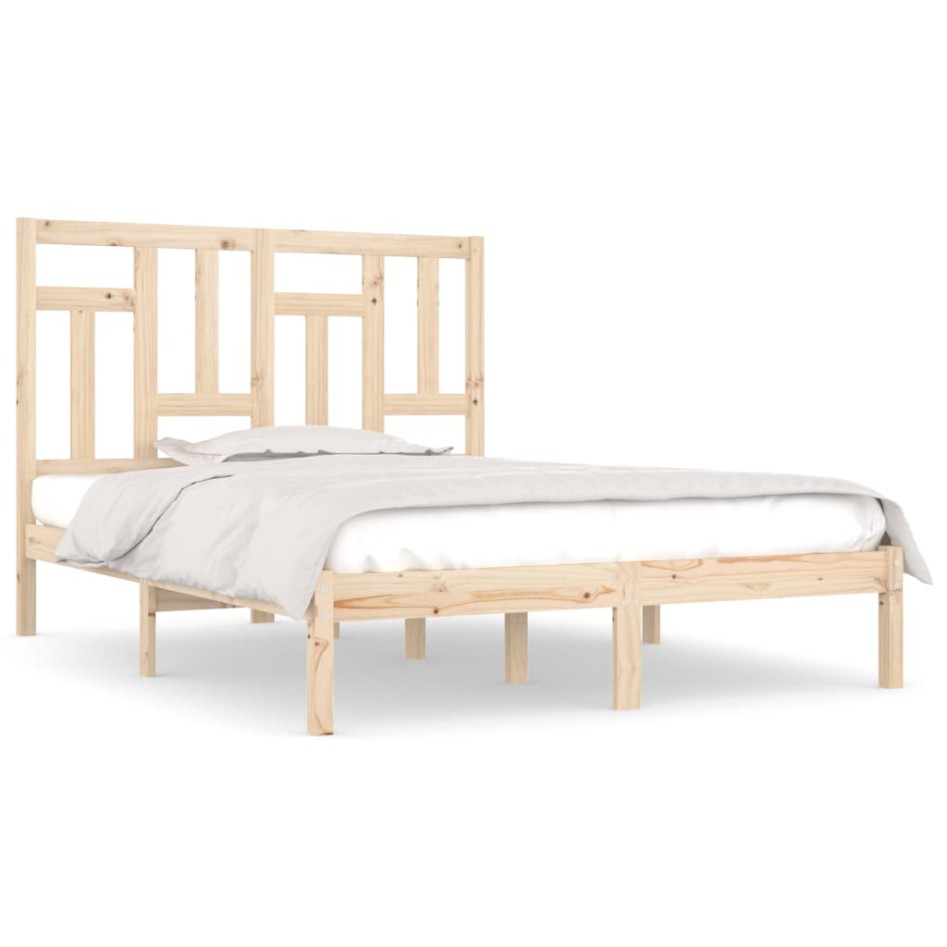 Estructura de cama madera maciza de pino 140x190