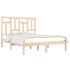 Estructura de cama madera maciza de pino 140x190