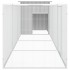 Gallinero de acero galvanizado gris 400x91x100