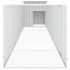 Gallinero de acero galvanizado gris 600x91x100
