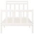 Estructura de cama sin colchón madera de pino blanco 100x200