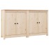 Aparador 2 uds de madera maciza de pino 70x35x80
