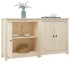 Aparador 2 uds de madera maciza de pino 70x35x80